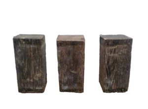 3 Pcs, Black Palm Bottle Stopper 1.5x1.5x3- Turning Wood Blank- Free US Shipping - Picture 1 of 3