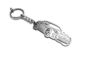 Stainless Steel Keychain 3D Car Body Lase Cut Key Ring fit Jaguar F-Type - Foto 1 di 6