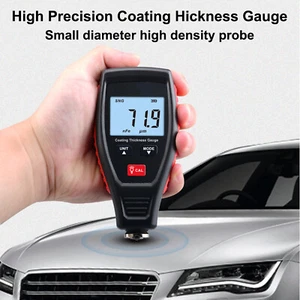 Digital Car Paint Coating Thickness Tester Depth Gauge Meter Measuring 0-1800um - Picture 1 of 9
