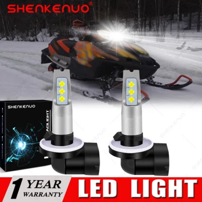 2 Super LED Headlight bulbs for Arctic Cat F5 F6 F7 Firecat 500 600 600R 700 USA - Image 1 of 4
