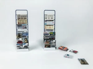 1/18 Diorama Car Garage Magazine Stand Model Backdrop Display Scene Model Gift - Picture 1 of 16