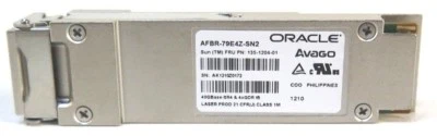 Oracle Avago AFBR-79E4Z-SN2 40GBp/s Class 1M Optical Transceiver 135-1204-01 - Image 1 of 3