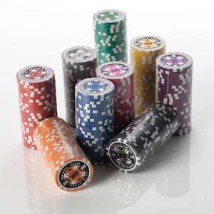 Poker Chips - 15G Heavy Poker Chips in 25pcs per Roll Value - Many Values - Picture 1 of 20