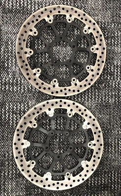 Ducati Streetfighter 848 F848 OEM Front Brake Rotors Straight Good Condition Foto 1 de 3