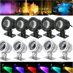 Wasserdichte RGB LED Flutlicht Unterwasser Brunnen Teich Teich Spotlight Lampe - Bild 1 von 15