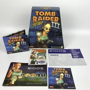 Tomb Raider III Adventures of Laura Croft Trapezoid Box Windows 95, 98 CD Edios - Foto 1 di 22