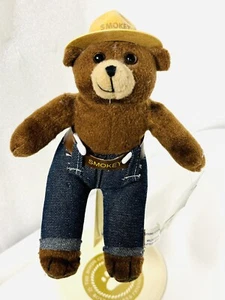 Smokey The Bear Stuffed Animal Plush Toy 7” Smokey Signals Vtg - Picture 1 of 7
