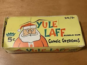 1960 Fleer Yull Laff Trading Cards Display Box - Great Looking And Rare Box !!! - Picture 1 of 6