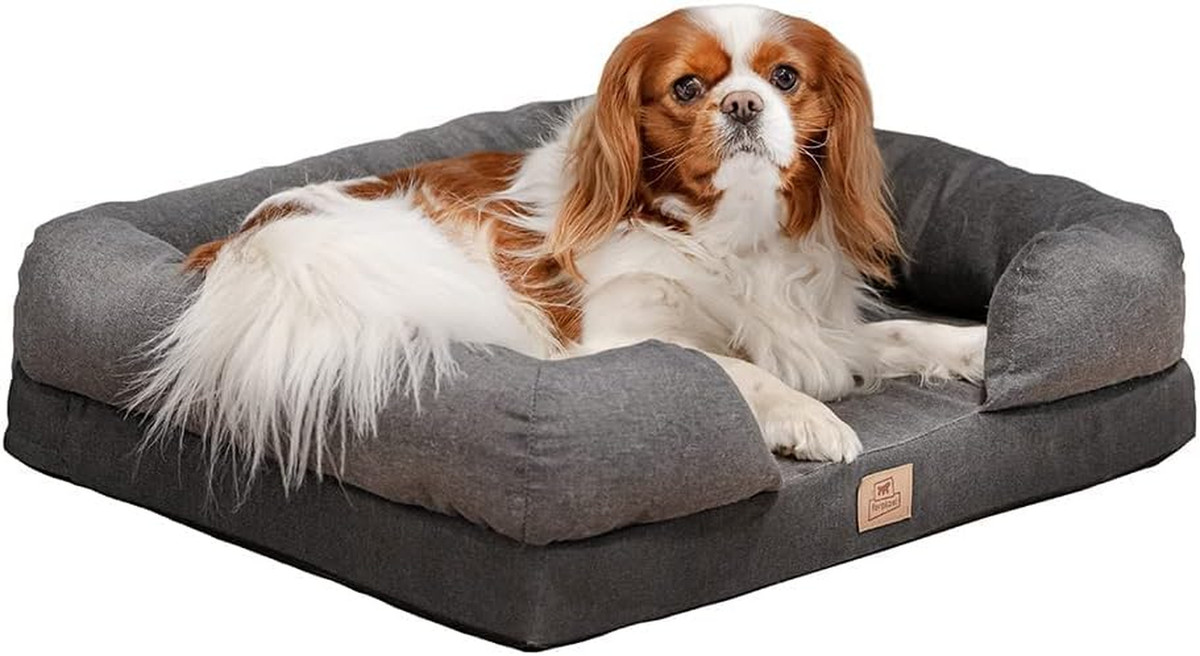 Cuccia Memory Foam IEUUMLER Per Cani E Gatti | Grigio XL 100x80cm | Lavabile | Doppio Lato Morbido - Foto 7