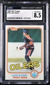 1981-82 TOPPS JARI KURRI RC ROOKIE #18 CGC 8.5