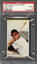 1969 MLB PHOTOSTAMPS JOE TORRE PSA 9 CARDINALS  *DS11050