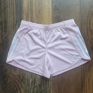 Adidas vita elastica per ragazze plus 3 righe maglia corta, rosa 10/12 plus - Foto 1 di 5