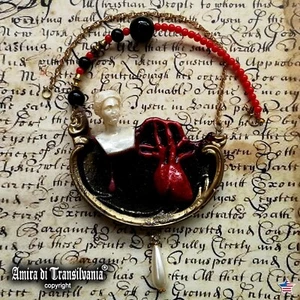 luxury jewelry necklace vintage style baroque dramatic collier pendant brutalist - Picture 1 of 24