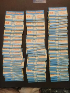 LOTTO (70) 1976 AMERICAN LEAGUE ORARI UFFICIALI MLB BASEBALL - Foto 1 di 5