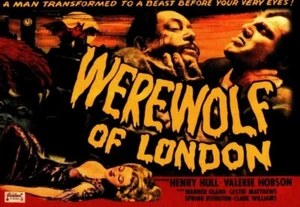 #24 Werwolf Of London, Classic Vintage Movie Poster TRADING card - Bild 1 von 2