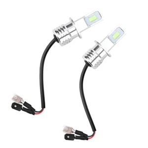 2Pcs H3 80W 8000K LED Fog Light Bulb Lamp Ice Blue12-24V Universal CRY - Picture 1 of 7