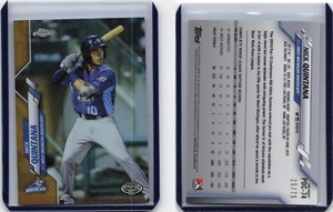 2020 Topps Pro Debut Chrome Gold Refractor #74 Nick Quintana Tigers /75