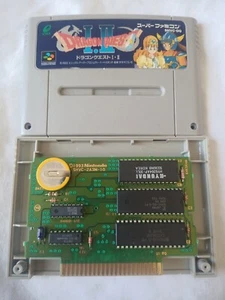 Dragon Quest I.II 1 & 2 Super Famicom SFC Japan gioco importazione venditore USA SOLO CARRELLO - Foto 1 di 11