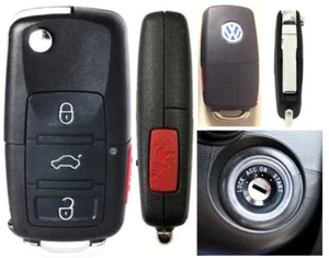 NEW Keyless Remote for Volkswagen Golf 2006-2011 Car Flip Key Fob HLO1K0959753H - Picture 1 of 10