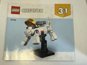 LEGO® Creator 3in1 Space Astronaut Dog 31152 Manual Only Instruction Book - Picture 1 of 2