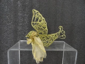 Raz Import Vintage Gold Glitter Wire Doves. Set of 2 - Picture 1 of 7