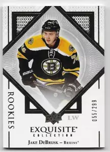 17/18 UD EXQUISITE COLLECTION ROOKIES #RJD Jake DeBrusk #55/299 - Foto 1 di 1