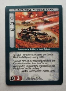 BattleTech CCG: CHAPARRAL MISSILE TANK | Uncommon | SAVE UP TO 25% | Unltd. - Picture 1 of 1