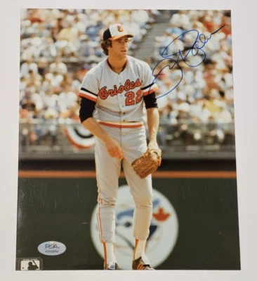 JIM PALMER Signed 8x10 Photo-HALL OF FAME-BALTIMORE ORIOLES-PSA - Image 1 of 3