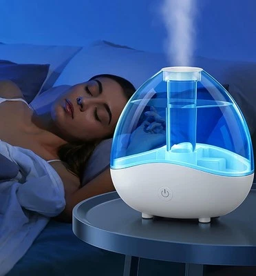 Humidifiers for Bedroom Ultrasonic Humidifier 1.5L Ultrasonic Cool Mist Quiet  - Image 1 of 2