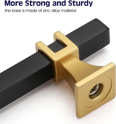 10 Pack Black and Gold Cabinet Pulls Kitchen Cabinet Handles Dresser Drawer P... - Image 1 of 4