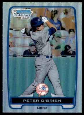 2012 Bowman Draft Picks & Prospects Chrome Refractors Peter O'Brien New York - Image 1 of 2