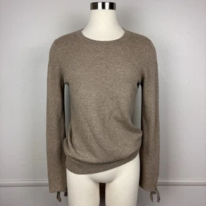 Banana Republic Filpucci italienischer Garn Pullover Gr. M hellbraun beige Merinowolle Schleifen - Bild 1 von 16