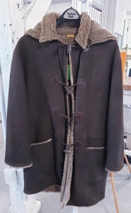 Salvatore Ferragamo Men's Italian Suede Shearling Sheepskin Lined Coat Size M - Picture 1 of 11