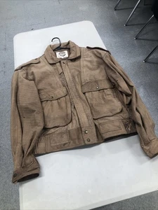 Vintage Global Identity Jacke Herren XL Braun G-III Leder Bomber Flight - Bild 1 von 16