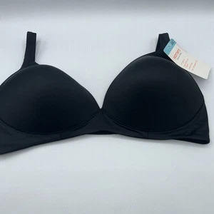 Warners Lightly Lined Wireless Lift Bra All You Need Black 36C New - Picture 1 of 7