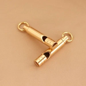 Brass Outdoor Survival Whistle Equipment Army Fan Supplies Retro Referee Whistle - Picture 1 of 7