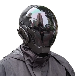 Maschera Cyberpunk JAUPTO Cosplay Futuristico Robocop per Halloween e Feste 2025 - Imagen 1 de 11