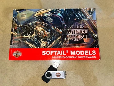 Harley-Davidson Softail 2009 todos los modelos manual del propietario + conjunto de manual de servicio adicional Foto 1 de 4