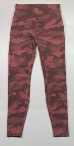 Women's Lululemon Wunder Train Pink Camo Active High Rise Leggings Sz. 8 A22-55 - Picture 1 of 5