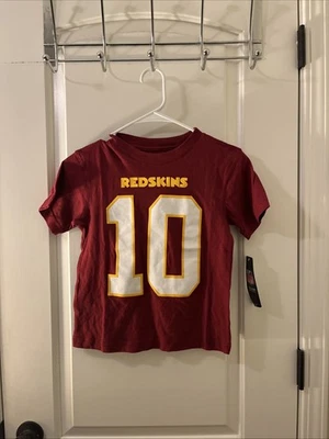 Boys Washington Redskins Football Crew Neck T-Shirt #10 Griffin III Size M 5/6 - Image 1 of 4