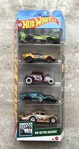 Hot Wheels RETRO RACERS 5er, GT Scorcher, VW Käfer Racer, Ford GT40| 2025 |JBJ86 - Bild 1 von 2