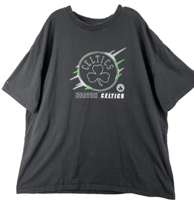 Camiseta Boston Celtics Para Hombre Talla 4XLT Manga Corta Negra Logo Fanáticos Elastizada - Imagen 1 de 8