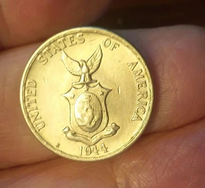 1944 S Philippines 5 Centavos San Francisco Mint WWII - 07082501 - Image 1 of 2
