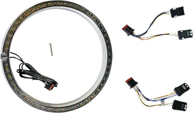 Custom Dynamics Standard ProBeam Headlamp Trim Ring Chrome #PB-7TR-AW-1C - Image 1 of 1