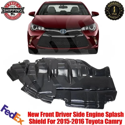 New Front Driver Side Engine Splash Shield For 2015-2016 Toyota Camry TO1228204 - Image 1 of 4