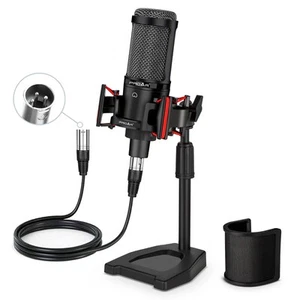 Micrófono condensador XLR, patrón de pastilla cardioide, 48V Phantom Power requerida... - Imagen 1 de 9