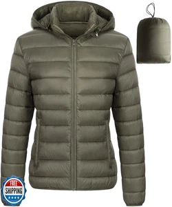 Chrisuno Womens Light Winter Jacket Women's Lightweight Packable  - Picture 1 of 5