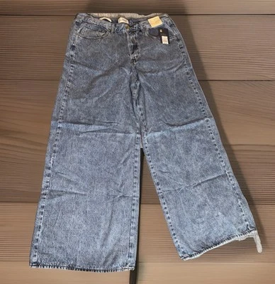 Universal Thread Women's Mid Rise Relaxed Fit Wide Leg Full Wide-Leg Jeans Sz 14 - Image 1 of 4