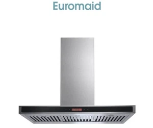 EUROMAID ICF9BLS 90cm Flat Island Canopy Rangehood 1000m3/Hr Brand New - Picture 1 of 3