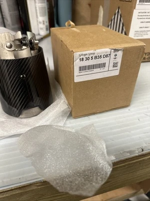 Sistema de escape BMW G90/G99 M Performance (M5) embellecedor carbono titanio #18305B35D87 Foto 1 de 4